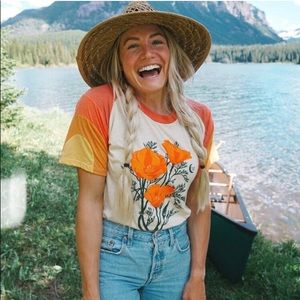 Rachel Pohl Art California Poppies Camp Tee